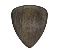 sourcing map 1 médiator de guitare en bois, 3 mm, ultra épais, en forme de rainure en bois, pour guitares électriques, acoustiques, basses, noir