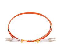sourcing map 1 Mètre Fibre Correctif Câble Multimode Duplex Lc Vers Lc Om1 Lszh Fibre Optique Câble Fibre Fibre Optique Cavalier Orange pour Mécanique Équipement Connexion Optique Fibre
