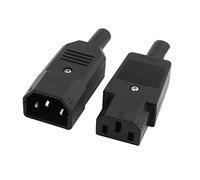 sourcing map 1 Paire CP-22S mâle Femelle connecteur Adaptateur d'alimentation AC 250V 10A