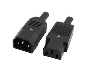 sourcing map 1 Paire CP-22S mâle Femelle connecteur Adaptateur d'alimentation AC 250V 10A