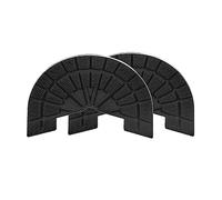 sourcing map 1 Paire Talon Plaques Semelle Protecteur Taille 10-11 Antidérapant Tampon Remplacement pour Baskets, Noir