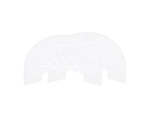 sourcing map 1 Paire Talon Plaques Semelle Protecteur Taille 10-11 Antidérapant Tampon Remplacement pour Baskets, Blanc