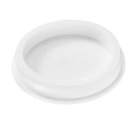 Sourcing Map 1 pièce Bouchon en Silicone, Bouchons Ronds en Caoutchouc Imperméables, Bouchons de Bouteille, Embouts de Tube et de Tuyau pour Trou de 110 mm / 4,33", Blanc