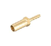sourcing map 1 Pièce Raccords Cannelés en Laiton Droits de 10 mm à 4 mm, Raccord Réducteur Droit de Tuyau Connecteurs Barbelés pour Eau, Gaz, Huile, Carburant, Bateau, Tube de Trachée