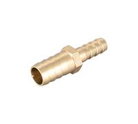 sourcing map 1 Pièce Raccords Cannelés en Laiton Droits de 12 mm à 8 mm, Raccord Réducteur Droit de Tuyau Connecteurs Barbelés pour Eau, Gaz, Huile, Carburant, Bateau, Tube de Trachée