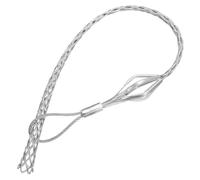 sourcing map 1 poignée de traction de câble pour câble de 25 à 35 mm de 90 cm, poignée en fil d'acier galvanisé, lisse, 1 pièce (argent)