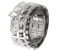 sourcing map 1 Rouleau 5m Acier Nickelé Bande Plaque connexion Acier Ruban pour Batterie et Soudage par points 47,5x0,15mm (LxT)