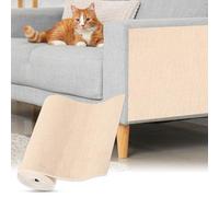 sourcing map 1 rouleau de tapis griffoir autocollant pour chat, protection de canapé contre les griffes de chat pour bricolage, canapé, mur, porte, anti-coupe, tapis anti-rayures pour chat, kaki, 300