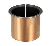 sourcing map 1 roulement à manchon à bride, alésage de 60 mm x 65 mm de diamètre extérieur x 60 mm de longueur, 75 x 2,5 mm de diamètre de bride x T bagues en bronze fritté auto-lubrifiantes pour
