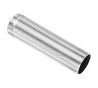 sourcing map 1 tige d'extension de montage de robinet de 12,9 x 3,2 cm, raccords de robinet en acier inoxydable, pied fixe pour salle de bain, cuisine, argent