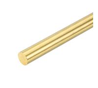 sourcing map 1 tige ronde en laiton massif de 13 mm de diamètre, 406 mm de long, barre de tour en laiton H62 pour bricolage, artisanat, industrie, construction
