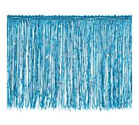 sourcing map 1 Yard de 15cm/4" de Garniture à Franges Pailletées Brillantes DIY pour Costumes, Vêtements, Couture, Décoration, (3,28 Ft/1M) Bleu