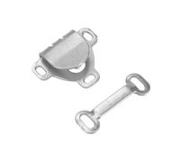 sourcing map 10 Ensembles Couture grappin et Yeux Fermeture Ensemble, pour Soutien-gorge Froc Pantalon Jupe Couture DIY Facile à Coudre, Argent Ton