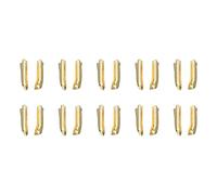 sourcing map 10 Lots Double Ouverture Fermeture Éclair Réparation Loquet Kits, #3 Insérer Goupilles pour Veste Manteaux Deux Voies Séparation Fermeture Éclairs, Clair Doré