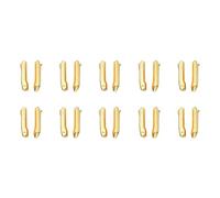 sourcing map 10 Lots Double Ouverture Fermeture Éclair Réparation Loquet Kits, #5 Insérer Goupilles pour Veste Manteaux Deux Voies Séparation Fermeture Éclairs, Doré Ton