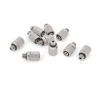 sourcing map 10 M5 filetage mâle Raccord coupleur Raccord rapide pour tuyau 4 x 6 mm