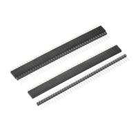 sourcing map 10 Paire Mâle et Femelle Broche en-tête 40 Broche 2,54mm Droite Simple Rangée Cassable Embase Connecteur PCB Broche Bande