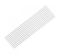 sourcing map 10 Pcs 0.5mm Mini Micro Forets Hélicoïdaux Haute Vitesse Acier Droit Tige Extra Long Perceuse Pointe 80mm pour Aluminium Alliage