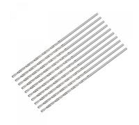 sourcing map 10 Pcs 1.5mm Mini Micro Forets Hélicoïdaux Haute Vitesse Acier Droit Tige Extra Long Perceuse Pointe 70mm pour Aluminium Alliage