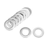 sourcing map 10 Pcs 11mm x 18mm x 0,8mm Rondelle Plate en Acier Inoxydable 304 pour Boulon à Vis