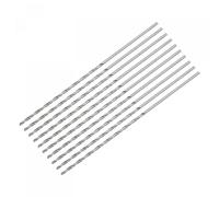 sourcing map 10 Pcs 1mm Mini Micro Forets Hélicoïdaux Haute Vitesse Acier Droit Tige Extra Long Perceuse Pointe 60mm pour Aluminium Alliage