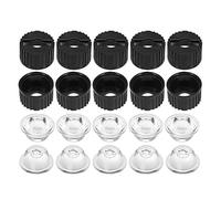 sourcing map 10 pcs 20mm LED lentille 90 degrés avec Support Noir pour Lumiere LED Haute Puissance 1W 3W
