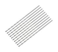 sourcing map 10 Pcs 2mm Mini Micro Forets Hélicoïdaux Haute Vitesse Acier Droit Tige Extra Long Perceuse Pointe 100mm pour Aluminium Alliage