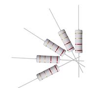 sourcing map 10 Pcs 5W 5 Watt Résistance film oxyde métallique Pb axial 2.2 Ohm ±5% Tolérance