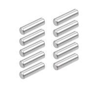 sourcing map 10 Pcs 6mm x 20mm Goupille 304 INOX Acier Chevilles Support Étagères Argenté