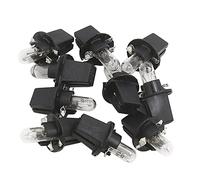 Ampoule tableau de bord SOURCING MAP 10pcs DC 12V 1,2W T5-S1 Ampoule Tableau de Bord Jaune Clair pour Voiture Interne