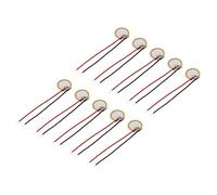sourcing map 10 Pcs Disques Piézoélectriques 10mm Capteur Acoustique Capteur Élément Trigger Buzzer CBG Guitare