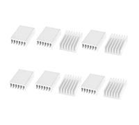 sourcing map 10 Pcs heatsink Fin Aluminium 20 mm x 14 mm x 6 mm pour mosfet IC