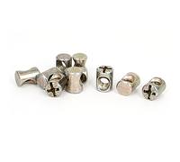 sourcing map 10 Pcs M6 x 13mm Écrou crénelé pour ton bronze Meubles