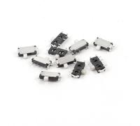 sourcing map 10 pcs on/off Spdt 7 broches Slide Power Panel PCB Surface Mounted Devices SMT commutateur 7 x 3 mm