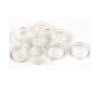 sourcing map 10 pcs Silicone blanc clair interrupteur à bascule étanche protéger couvrir Capuchons ronde