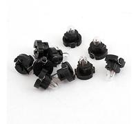 sourcing map 10 Pcs T3 Auto 1 Ampoule Jaune Tableau de Bord Indicateur Clignotant Latéral