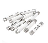 sourcing map 10 Pieces 6mmx30mm 20A Coup Rapide Céramique Fusible 500V