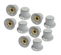 sourcing map 10 pièces Bouton Potentiomètre 6mm diamètre trou arbre laiton noyau 20mm hauteur