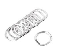 sourcing map 10 pièces Rondelle élastique ondulée 19,5 x 25 x 0,3 mm rondelle à ressort ondulée en acier inoxydable 304 pour boulon à vis