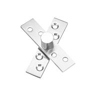 sourcing map 10 Set Charnière Pivot Porte Acier Inox 360 Degré 75x17mm