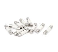 sourcing map 10 x 250V 3A Rapide Coup Rapide Céramique Fusibles Tubes 5mm x 20mm