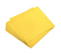 sourcing map 100 Feuilles Papier Origami Double Face Jaune Doré 15 x 15 cm Carré Feuille pour Art Artisanat Projet, Débutants, Cadeaux
