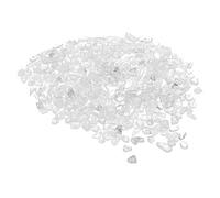 sourcing map 100 g - Pierres polies irrégulières en cristal de quartz écrasé naturel - 5-7 mm - Décoration pour plantes d'aquarium - Blanc