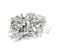 sourcing map 100 Pcs 4.8 Largeur Piggy Back Bornes Fil Électrique Connecteur À Sertir