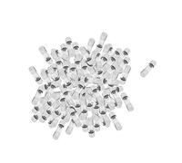 sourcing map 100 Pcs 5mm x 20mm 250V 1A Rapide Fusion Design Cylindrique Verre Fusible