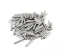 sourcing map 100 pcs acier inoxydable 2.7 mm x 15.8mm Goupilles fixer Ton Argent Éléments