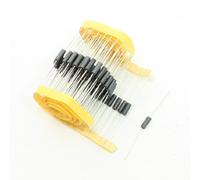 sourcing map 100 Pcs Axial câble cylindre Corps Ferrite Perles câbles noir
