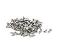 sourcing map 100 pcs M1.8 X 8 mm à tête plate Phillips Vis auto-taraudeuse | Attaches