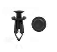 sourcing map 100 Pcs Rivet plastique noir, pousser axe fixation garniture type 9mm Agrafe pour voiture