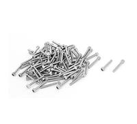 sourcing map 100 pièces 14 mm longue M1.6x12 mm en acier inoxydable vis à tête hexagonale